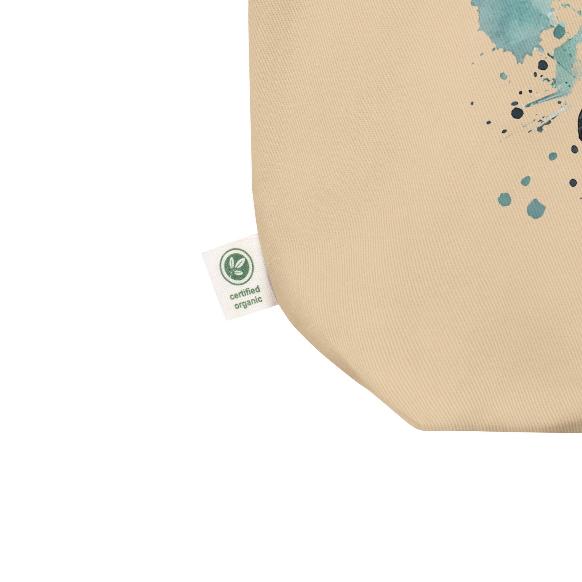 Friesenpferd Aquarell - Bio-Stoffbeutel