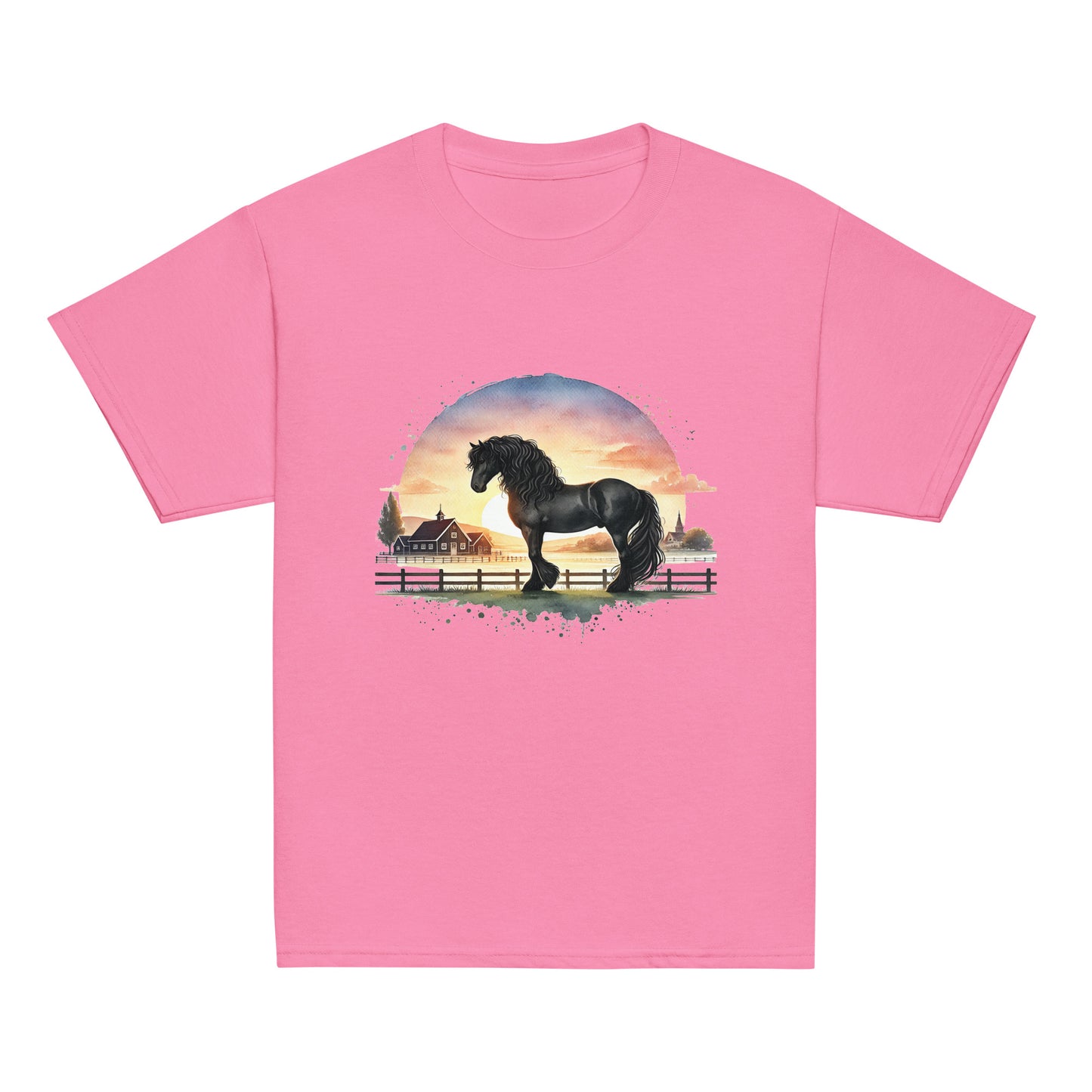 Friese im Abendlicht - Aquarell - Mädchen T-Shirt