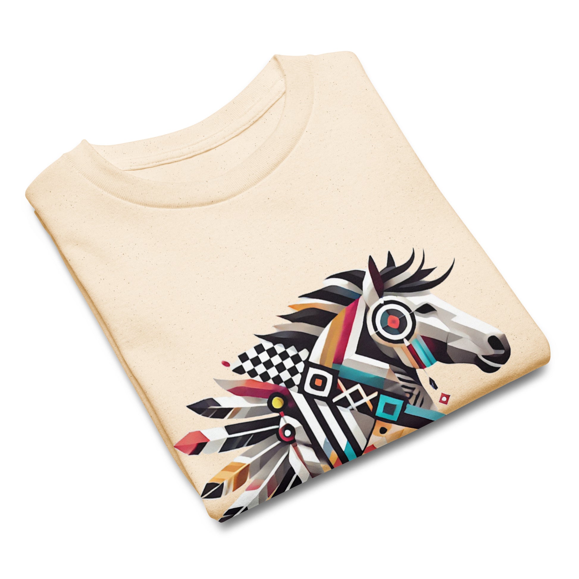 Buntes Indianerpferd – Abstrakt - Kids T-Shirt