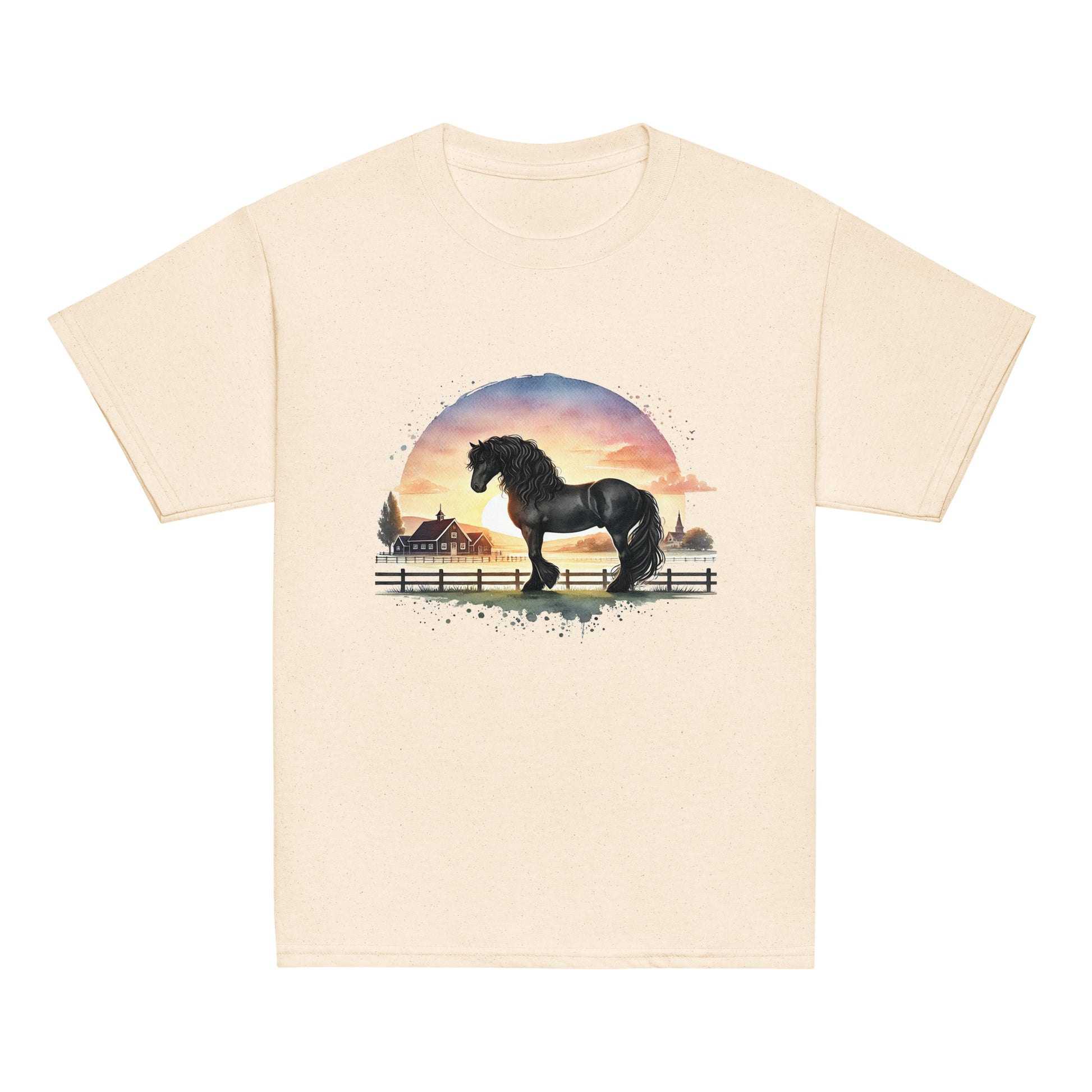 Friese im Abendlicht - Aquarell - Mädchen T-Shirt