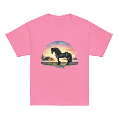 Friese im Abendlicht - Aquarell - Mädchen T-Shirt