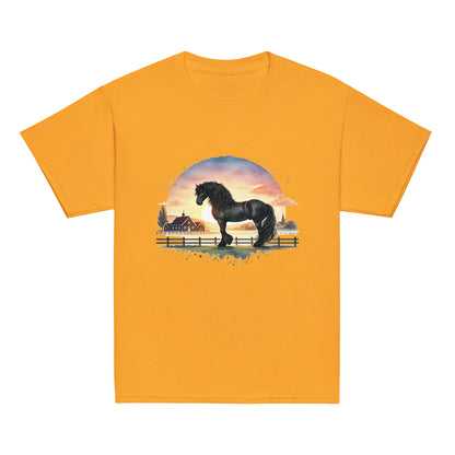 Friese im Abendlicht - Aquarell - Mädchen T-Shirt